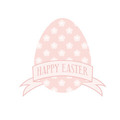 Easter Egg with spring flower pattern. Colored Easter eggs with ribbon. illustration for greeting card, ad, promotion, poster, flier, blog, article