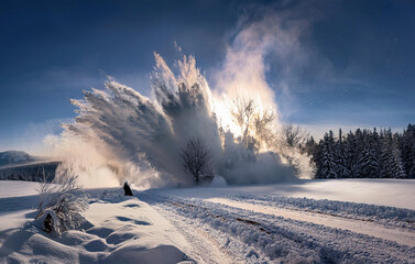 schnee explosion