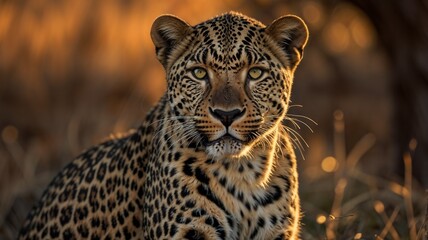 Fototapeta premium close up of leopard
