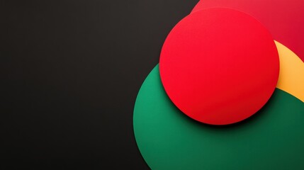 colorful overlapping circles on a black background