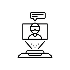 Vr Communication Vector icon