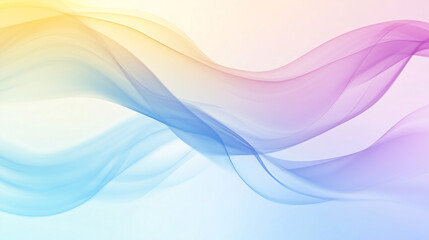 Fototapeta premium Flowing color waves abstract design digital art soft background creative concept