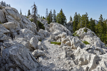 Premuzic hiking trail at Northern Velebit, longest and most beautiful hiking trail at Croatia © Ivica