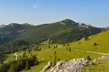 Beautiful mountain landscape at Zavizan area, Northern Velebit National Park