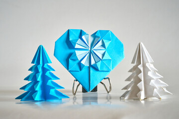 Handcrafted Paper Heart, A Symbol of Affection