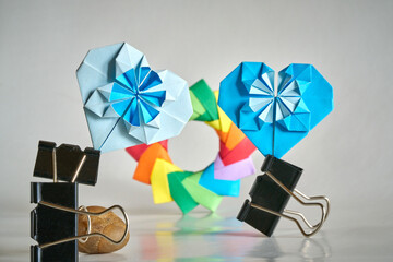 Tiny Origami Hearts