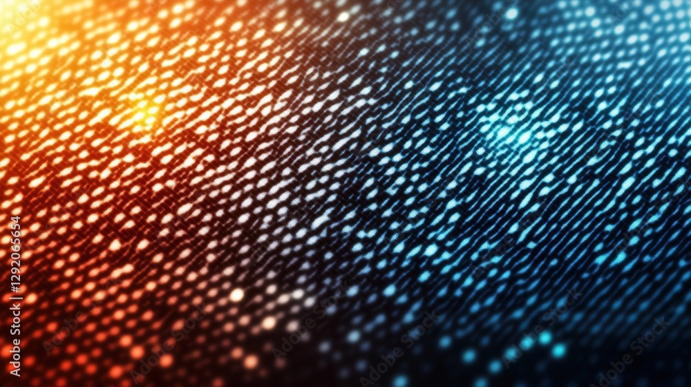 Poster abstract background featuring glowing dots with a soft gradient of colors and blurred effect