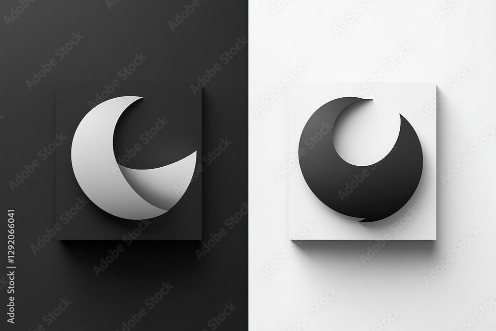 Aufkleber comparison of outdated logo and modern redesigned logo showcasing sleek branding evolution in creati
