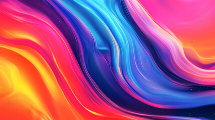 Vibrant abstract swirling colors digital art modern aesthetic colorful environment eye-catching viewpoint creative concept