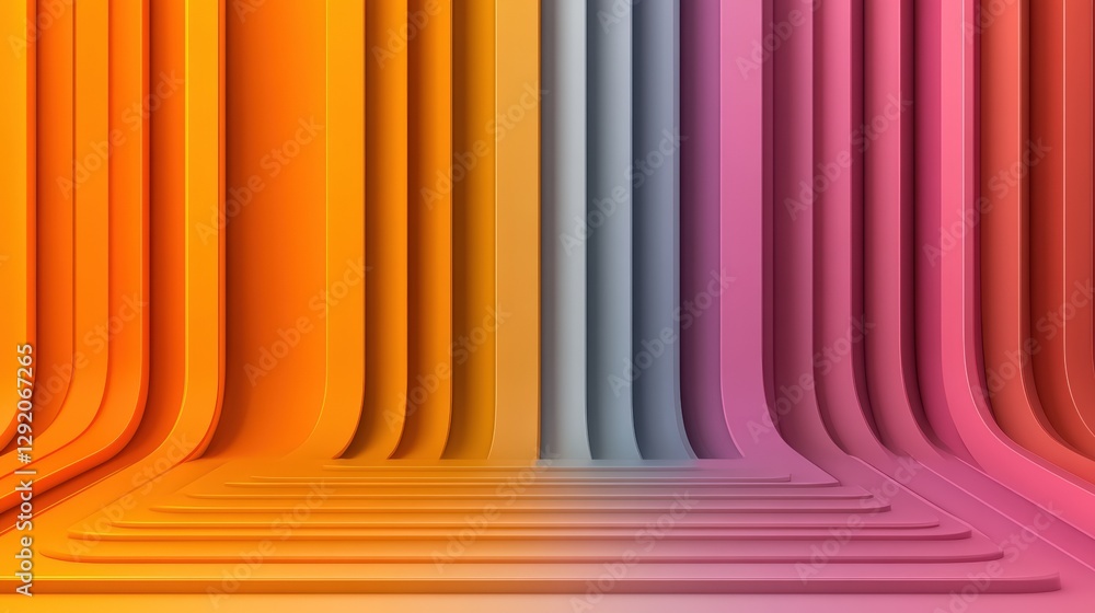 Aufkleber abstract colorful lines background with dynamic shapes and patterns for creative design projects