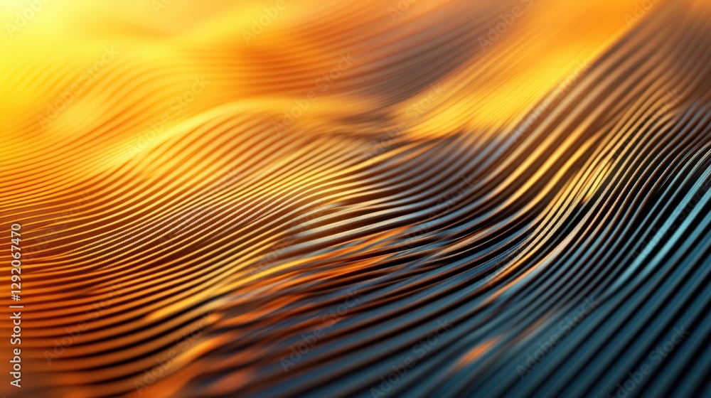 Aufkleber close up of intricate wave patterns on a textured surface in natural light