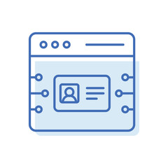 Idigital Identity Vector icon
