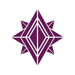 Abstract geometric logo vector element.