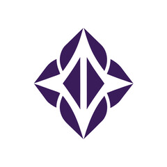 Abstract geometric logo vector element.