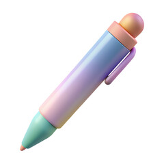 Pastel Office Supplies 3D Icons – Aesthetic Stationery, Technology & Workspace Essentials for Modern Productivity | Transparent Background