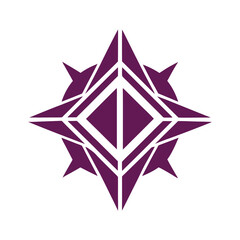 Abstract geometric logo vector element.