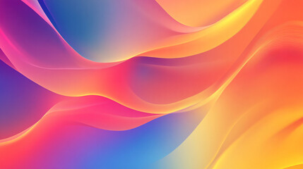 Obraz premium Dynamic color waves abstract art digital background vibrant environment artistic viewpoint visual concept