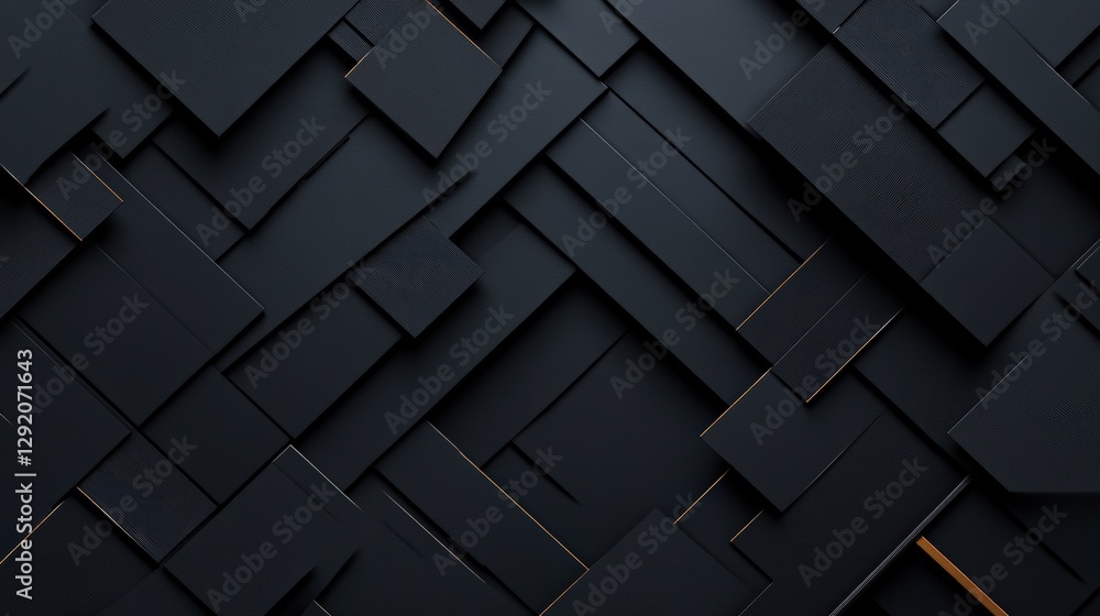 Poster black and gold wallpaper with geometric pattern and textured design for background use