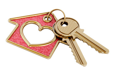 Keys and house pendant