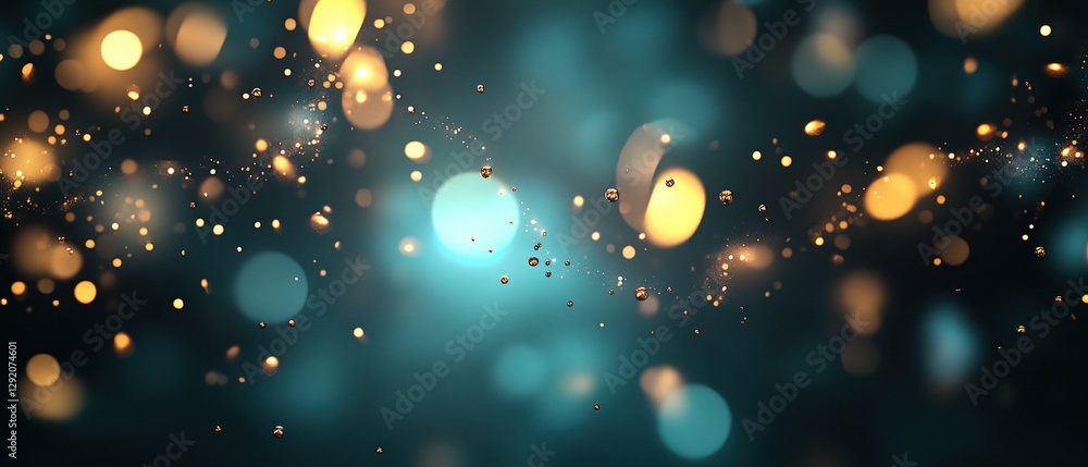 Aufkleber abstract blur of light patterns creating colorful visual effects in a dynamic composition