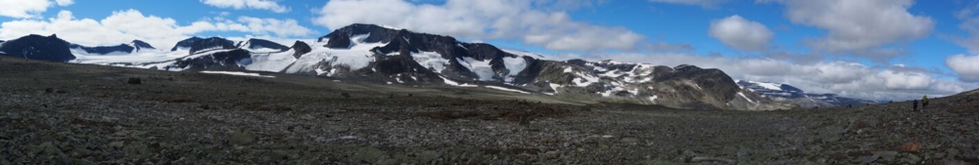 Panorama of Mountains in Jotunheimen National Park, Norway