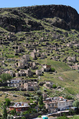 A landscape view from Gore Town in Nevsehir, Turkey