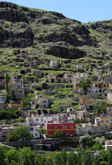 A landscape view from Gore Town in Nevsehir, Turkey