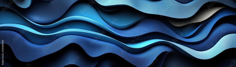 Poster abstract blue waves background with flowing patterns and texture for creative design projects