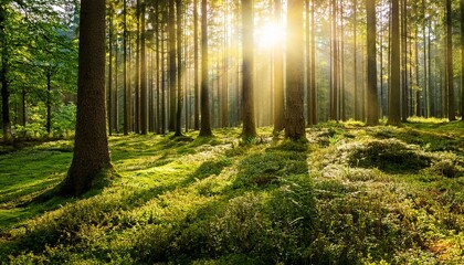 forest with sunlight