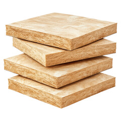 Durable home insulation panels for thermal efficiency , isolated on a transparency background