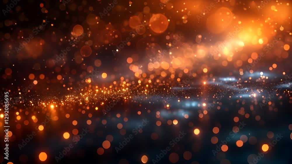 Aufkleber abstract futuristic background with glowing neon moving wave lines