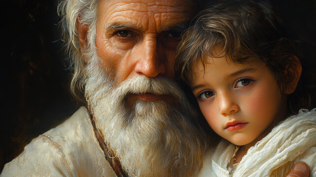  The Biblical Story, Abraham and His Young son.