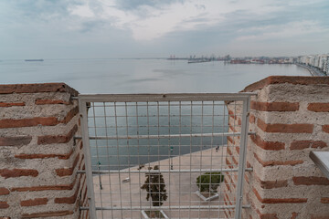View from the tower of Thessaloniki. A beautiful view over the city. 