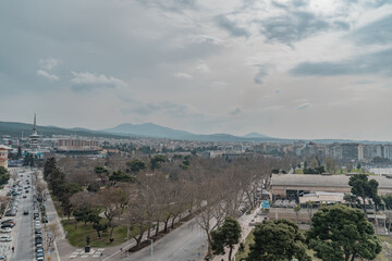 View from the tower of Thessaloniki. A beautiful view over the city. 
