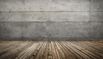 concrete wall with wood texture