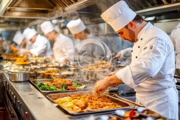 Kitchen restaurant food banner