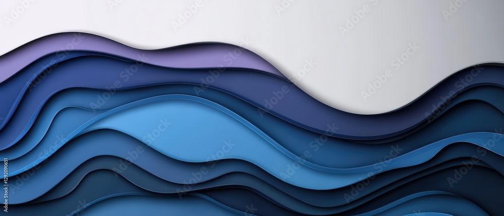 Poster colorful abstract paper art background with layered textures and shapes for creative design projects