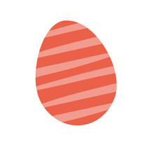 Boho Easter egg in modern bold geometric style. flat vector illustrations