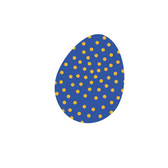 Boho Easter egg in modern bold geometric style. flat vector illustrations