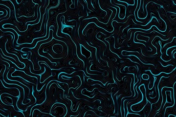 Abstract close-up of a glowing blue digital circuit board, showcasing intricate connections and technological design on a black background.
