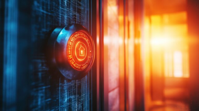 Cozy Home Security System with Data Protection Theme