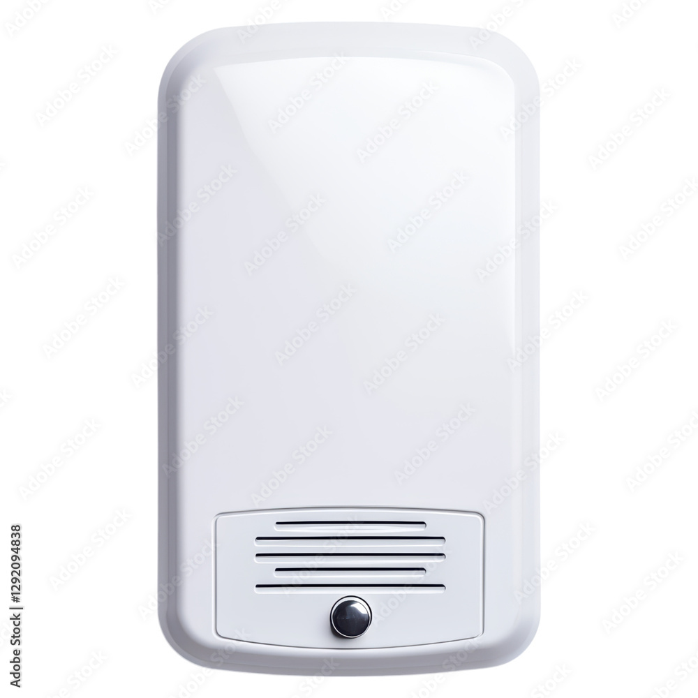 Poster modern intercom system for smart home communication , isolated on a transparency background