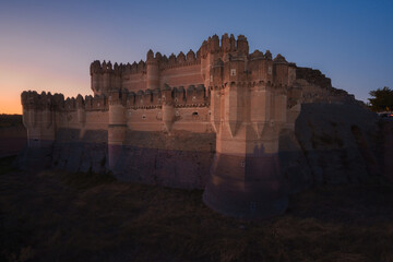 old castle of Coca in Castilla y León Spain
