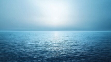 The image is of a calm body of water with a blue color