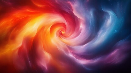 Fototapeta premium Colorful Swirling Abstract Artwork With Fluid Movement. Generative AI