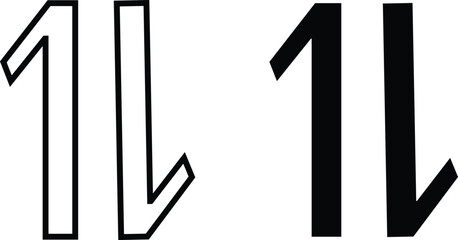 Mobile data Wireless Technology Icons Set in flat line design isolated on transparent background