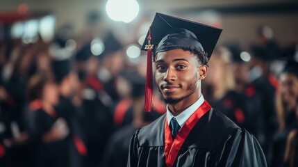Graduation celebration marks the end of school journey for students in their caps and gowns