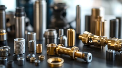 Metal parts, workshop, precision engineering, components, manufacturing