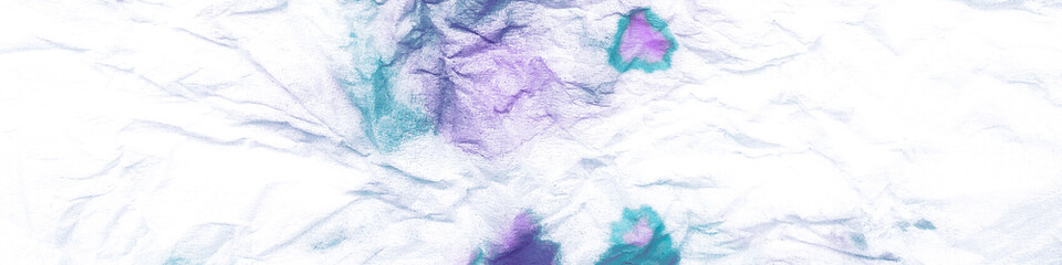 Blue Tie Dye Pattern. White Acryl Colors On