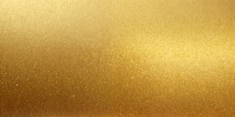 Fototapeta premium A detailed view of a golden surface featuring a gradient from light to deep tones, speckled with glitter like particles that reflect light.